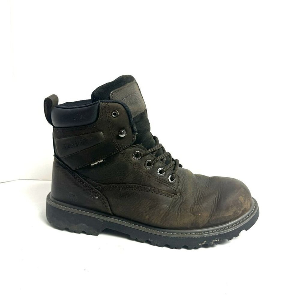 Wolverine Mens FloorHand Waterproof Boot Brown Size 10EW